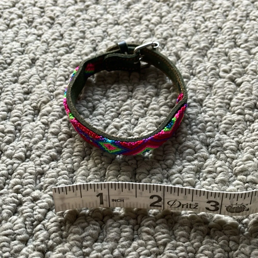 Bright Pet Cat Or X-Small Dog Collar Exclusive From Playa Del Carmen Mexico